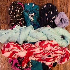 6 scarves